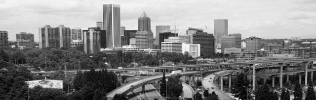 PDX Skyline and Traffic